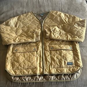 Eddie Bauer Mustard Quilted Puffer Jacket